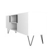 Manhattan Comfort 167AMC198 Mid-Century - Modern Nolita 63" TV Stand with 6 Shelves in White