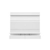 Manhattan Comfort 25152 City 1.8 Floating Wall Theater Entertainment Center in White Gloss