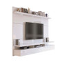 Manhattan Comfort 25152 City 1.8 Floating Wall Theater Entertainment Center in White Gloss
