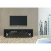 Manhattan Comfort 15413 Cabrini TV Stand 1.8 in Black Gloss and Black Matte