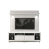 Manhattan Comfort 2-1548482252 Cabrini TV Stand and Floating Wall TV Panel with LED Lights 1.8 in White Gloss