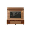 Manhattan Comfort 2-1545482254 Cabrini TV Stand and Floating Wall TV Panel with LED Lights 1.8 in Maple Cream and Off White