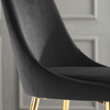Modway Viscount Modern Accent Performance Velvet Dining Chair EEI-3416-BLK Black