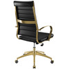Modway Jive Gold Stainless Steel Highback Office Chair EEI-3417-GLD-BLK Gold Black