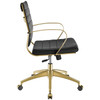 Modway Jive Gold Stainless Steel Midback Office Chair EEI-3418-GLD-BLK Gold Black