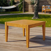 Modway Northlake Outdoor Patio Premium Grade A Teak Wood Side Table EEI-3431-NAT Natural