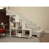 Manhattan Comfort 26AMC6 Cascavel Stair Cubbies with 6 shelves in White