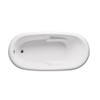 Malibu Arashi Oval Combination Whirlpool and Massaging Air Jet Bathtub, 72-Inch by 36-Inch by 22-Inch