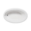 Malibu Avalon Oval Soaking Bathtub, 60-Inch by 40-Inch by 22-Inch