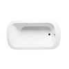 Malibu Bells Rectangle Massaging Air Jet Bathtub, 66-Inch by 32-Inch by 22-Inch