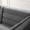 Modway Ingenuity Channel Tufted Performance Velvet Sofa EEI-3454-GRY Gray