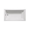 Malibu Cloudbreak Rectangle Soaking Bathtub, 66-Inch by 36-Inch by 22-Inch