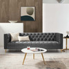 Modway Delight Tufted Button Performance Velvet Sofa EEI-3455-GRY Gray