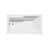 Malibu Coronado Rectangle Combination Whirlpool and Massaging Air Jet Bathtub, 60-Inch by 32-Inch by 22-Inch