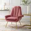 Modway Summit Accent Performance Velvet Armchair EEI-3460-DUS Dusty Rose