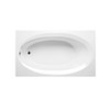 Malibu Delray Rectangle Combination Whirlpool and Massaging Air Jet Bathtub, 72-Inch by 42-Inch by 22-Inch