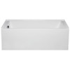 Malibu Driftwood ADA LH Rectangle Combination Whirlpool and Massaging Air Jet Bathtub, 60-Inch by 32-Inch by 18-Inch