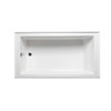 Malibu Driftwood ADA LH Rectangle Whirlpool Bathtub, 60-Inch by 32-Inch by 18-Inch