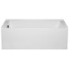 Malibu Driftwood LH Rectangle Combination Whirlpool and Massaging Air Jet Bathtub, 60-Inch by 32-Inch by 22-Inch