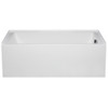 Malibu Driftwood RH Rectangle Massaging Air Jet Bathtub, 60-Inch by 32-Inch by 22-Inch