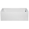 Malibu Driftwood RH Rectangle Combination Whirlpool and Massaging Air Jet Bathtub, 72-Inch by 34-Inch by 22-Inch