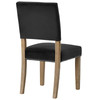 Modway Oblige Dining Chair Wood Set of 4 EEI-3478-BLK Black