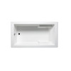 Malibu Galveston Rectangle Soaking Bathtub, 66-Inch by 32-Inch by 22-Inch