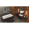 Malibu Galveston Rectangle Soaking Bathtub, 66-Inch by 48-Inch by 22-Inch