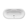 Malibu Hermosa Bay Oval Combination Whirlpool and Massaging Air Jet Bathtub, 66-Inch by 44-Inch by 26-Inch