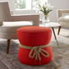 Modway Beat Nautical Rope Upholstered Fabric Ottoman EEI-3483-ATO Atomic Red