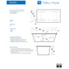 Malibu Hyams Rectangle Soaking Bathtub, 66-Inch by 36-Inch by 22-Inch