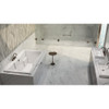 Malibu Laguna Rectangle Whirlpool Bathtub, 60-Inch by 36-Inch by 22-Inch