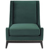 Modway Confident Accent Upholstered Performance Velvet Lounge Chair EEI-3488-GRN Green