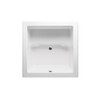 Malibu Lanikai Square Combination Whirlpool and Massaging Air Jet Bathtub, 48-Inch by 48-Inch by 28-Inch