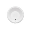 Malibu Morro Round Whirlpool Bathtub, 69-Inch by 69-Inch by 19-Inch