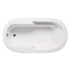 Malibu Marco Oval Combination Whirlpool and Massaging Air Jet Bathtub, 60-Inch by 36-Inch by 22-Inch