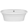 Malibu Matira Oval Soaking Bathtub, 66-Inch by 36-Inch by 22-Inch