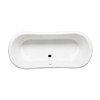 Malibu Navarre Oval Soaking Bathtub, 64-Inch by 28-Inch by 26-Inch, Hammered Nickel