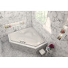 Malibu Puka Triangle Soaking Bathtub, 59-Inch by 59-Inch by 19-Inch