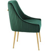 Modway Discern Pleated Back Upholstered Performance Velvet Dining Chair EEI-3509-GRN Green