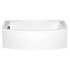 Malibu Tulum LH Rectangle Combination Whirlpool and Massaging Air Jet Bathtub, 60-Inch by 32-Inch by 18-Inch