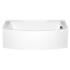 Malibu Tulum RH Rectangle Soaking Bathtub, 60-Inch by 32-Inch by 18-Inch