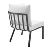 Modway Riverside Outdoor Patio Aluminum Corner Chair EEI-3569-SLA-CHA Gray White