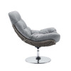 Modway Brighton Wicker Rattan Outdoor Patio Swivel Lounge Chair EEI-3616-LGR-GRY Light Gray Gray