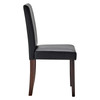Modway Prosper Faux Leather Dining Side Chair Set of 2 EEI-3617-BLK Black