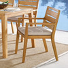 Modway Portsmouth Karri Wood Outdoor Patio Dining Armchair EEI-3689-NAT-TAU Natural Taupe