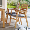 Modway Syracuse Outdoor Patio Eucalyptus Wood Dining Chair Set of 2 EEI-3704-NAT-GRY Natural Gray