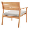 Modway Breton Outdoor Patio Ash Wood Armchair EEI-3713-NAT-TAU Natural Taupe