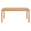 Modway Farmstay 63" Rectangle Outdoor Patio Teak Wood Dining Table EEI-3719-NAT Natural