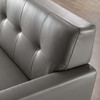 Modway Engage Top-Grain Leather Living Room Lounge Sofa EEI-3733-GRY Gray